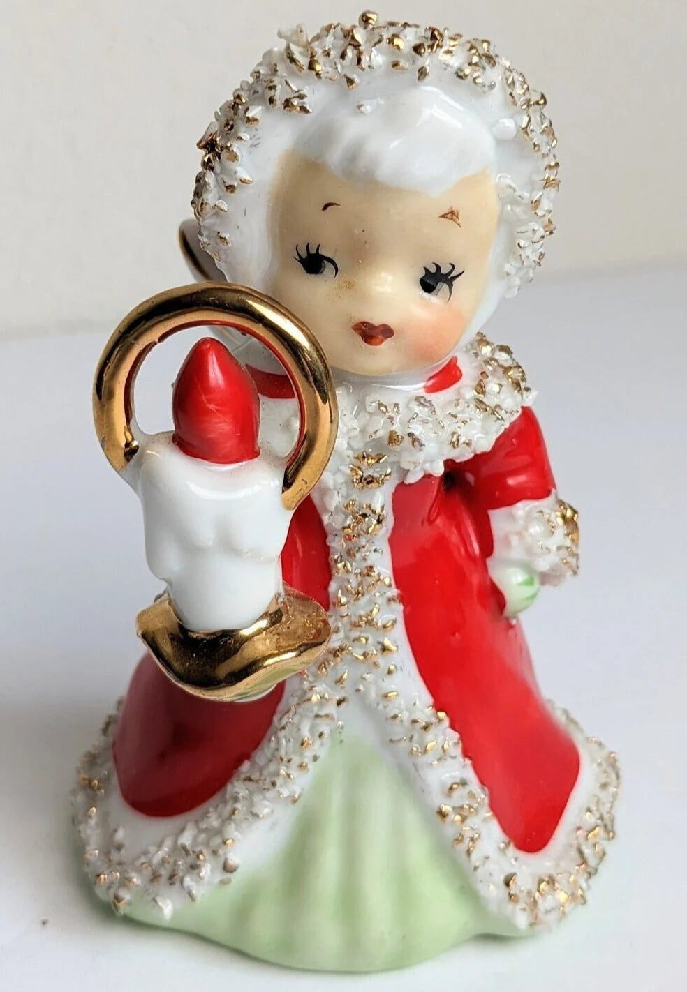 Vintage Lefton Angel Christmas Bell