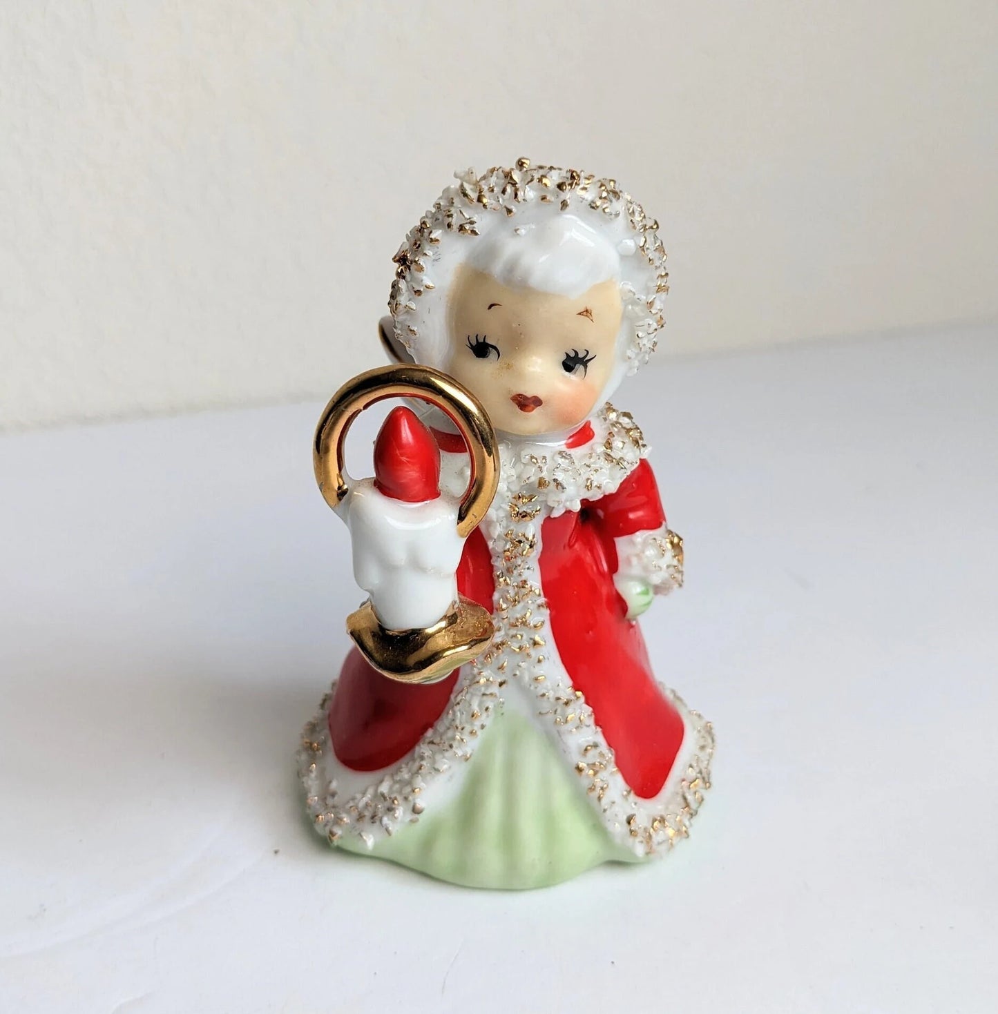 Vintage Lefton Angel Christmas Bell