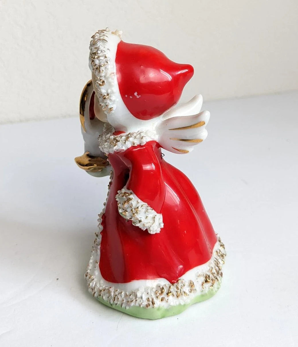 Vintage Lefton Angel Christmas Bell