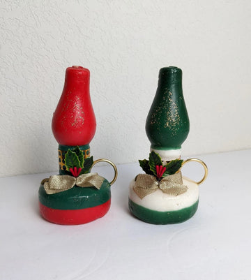 Vintage Lantern Christmas Yule Candles