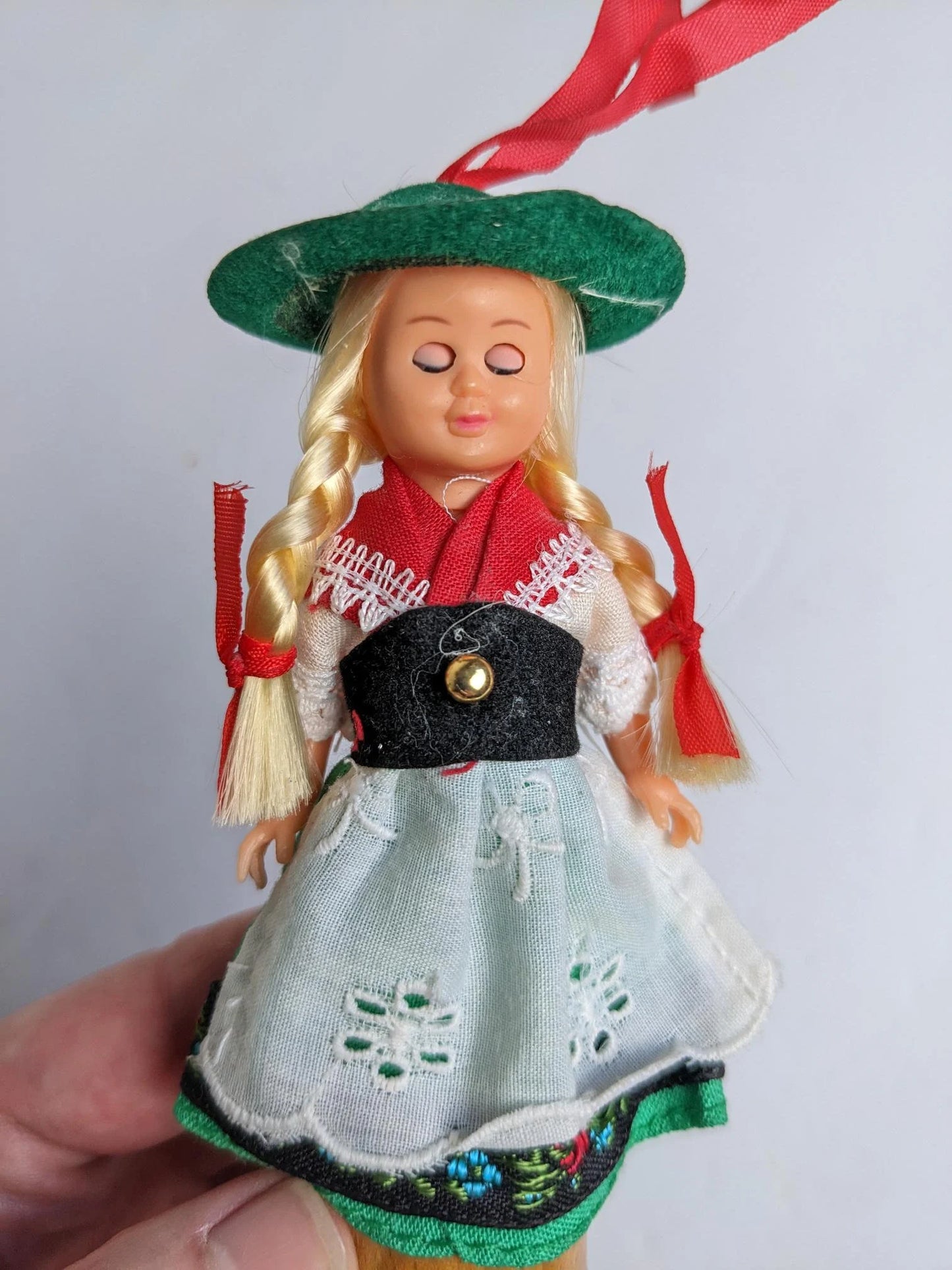 German Girl Cork Christmas Ornament