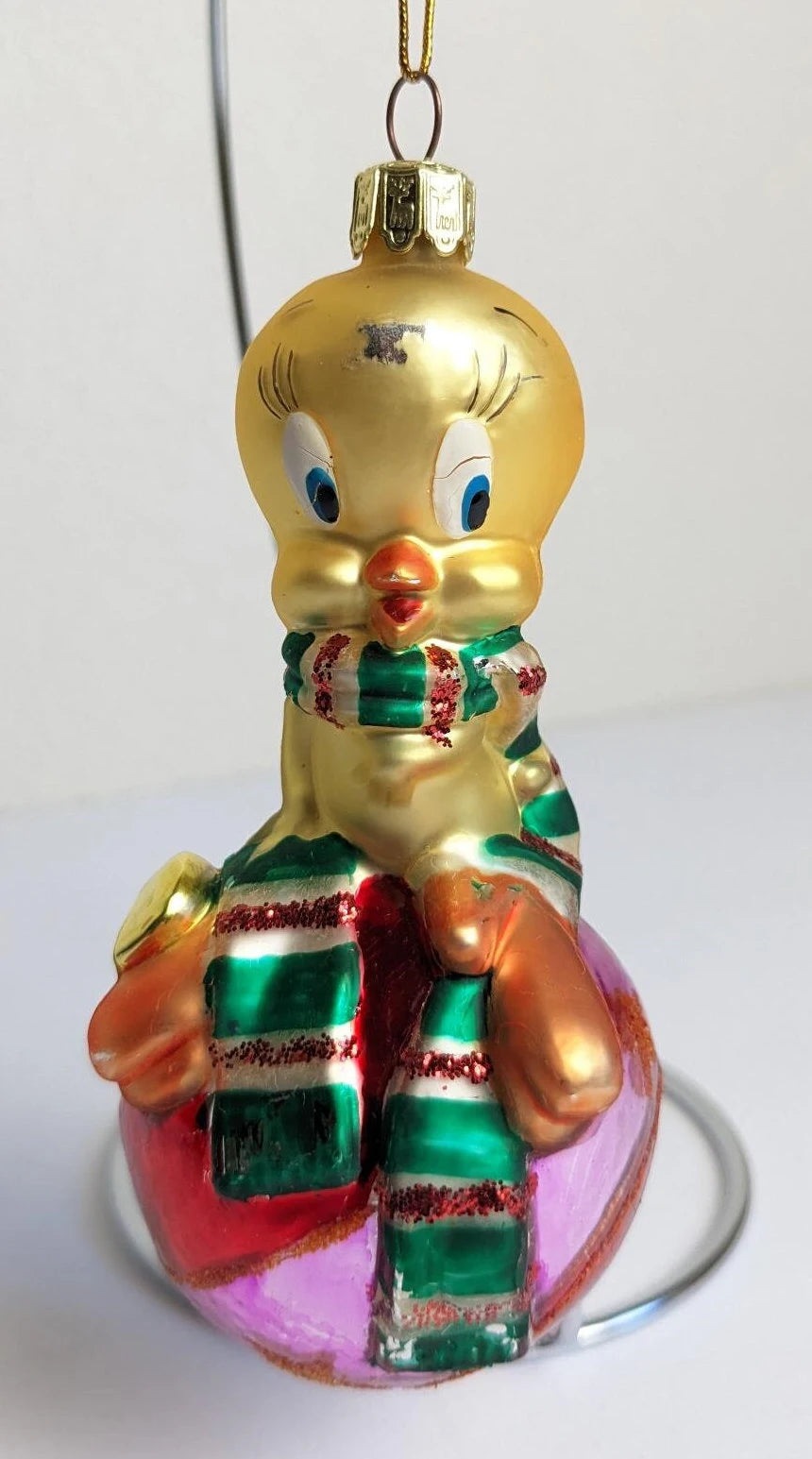 Vintage Tweedy Bird Christmas Ornament