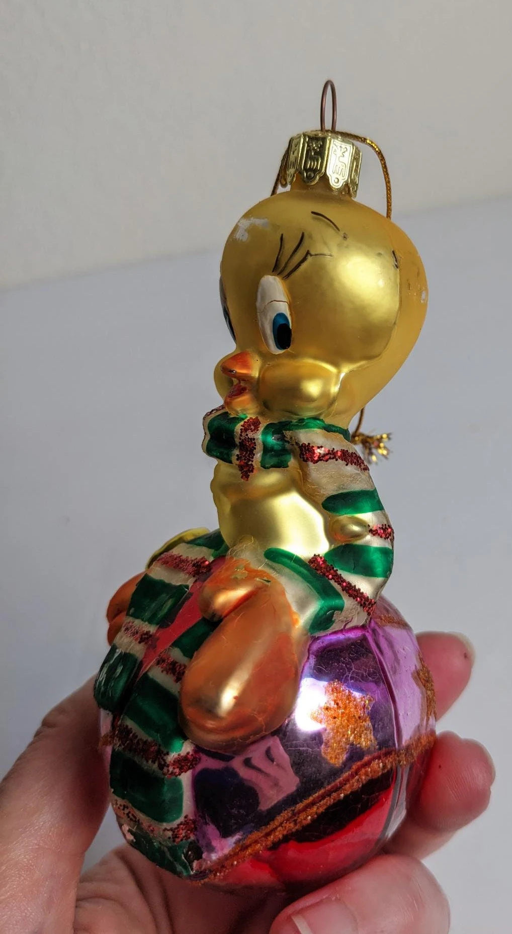 Vintage Tweedy Bird Christmas Ornament