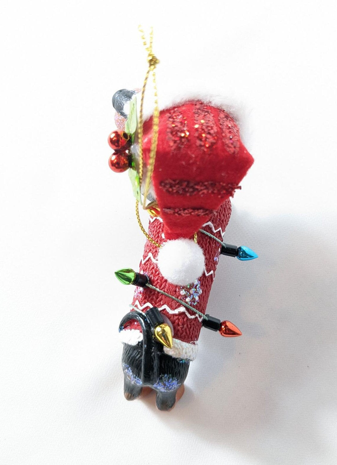 Dachshund in Sweater Christmas Ornament