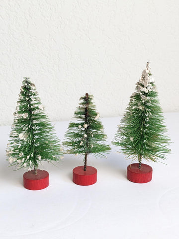 Vintage Bottlebrush Christmas Trees