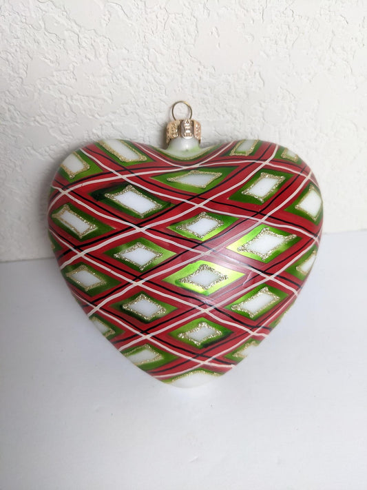 Vintage Waterford Heart Christmas Ornament