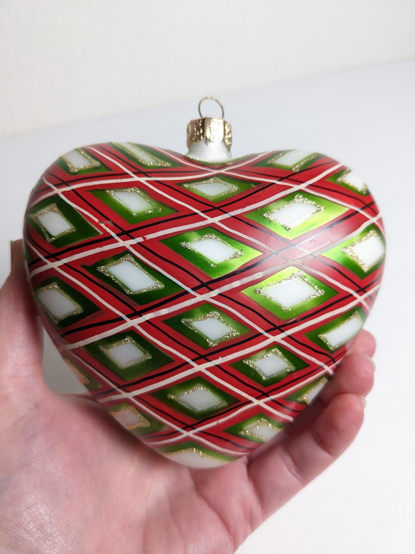 Vintage Waterford Heart Christmas Ornament