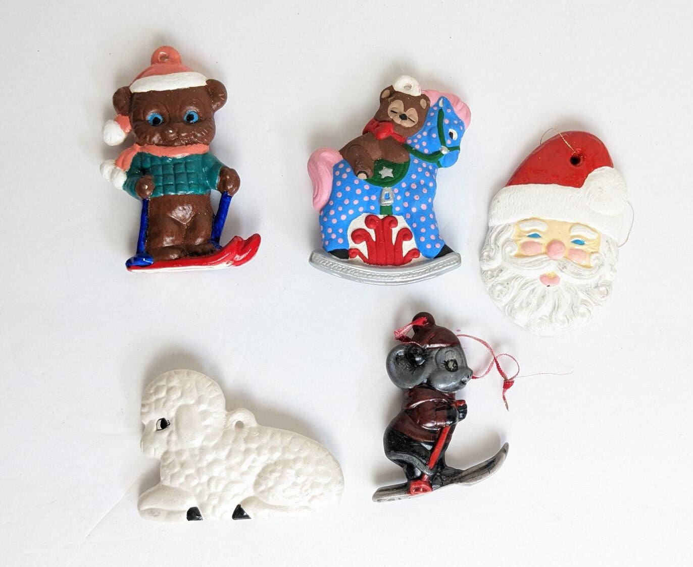 Vintage Ceramic Christmas Ornaments