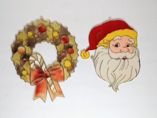 Large Faux Stained-Glass Christmas Ornaments