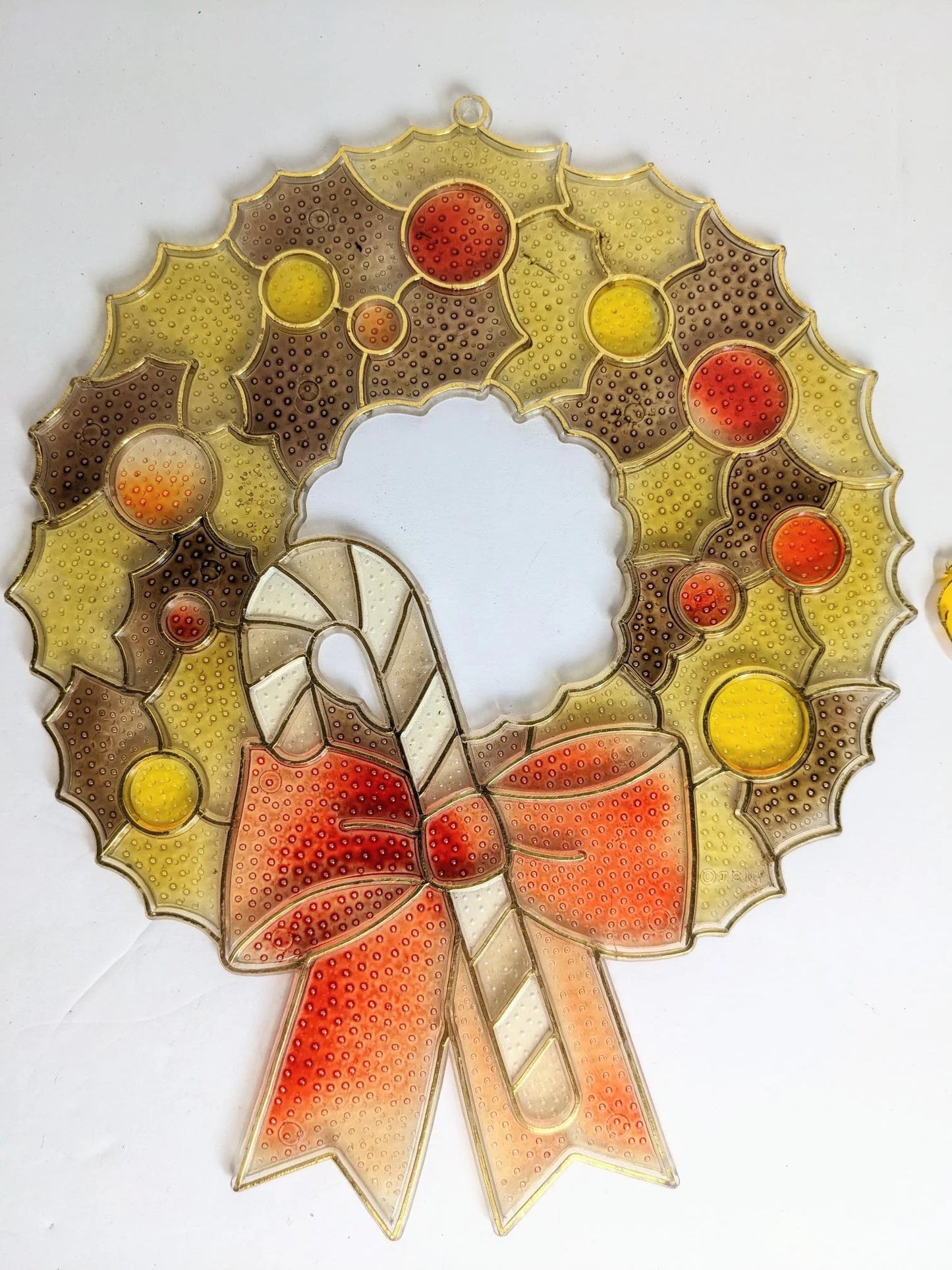 Large Faux Stained-Glass Christmas Ornaments