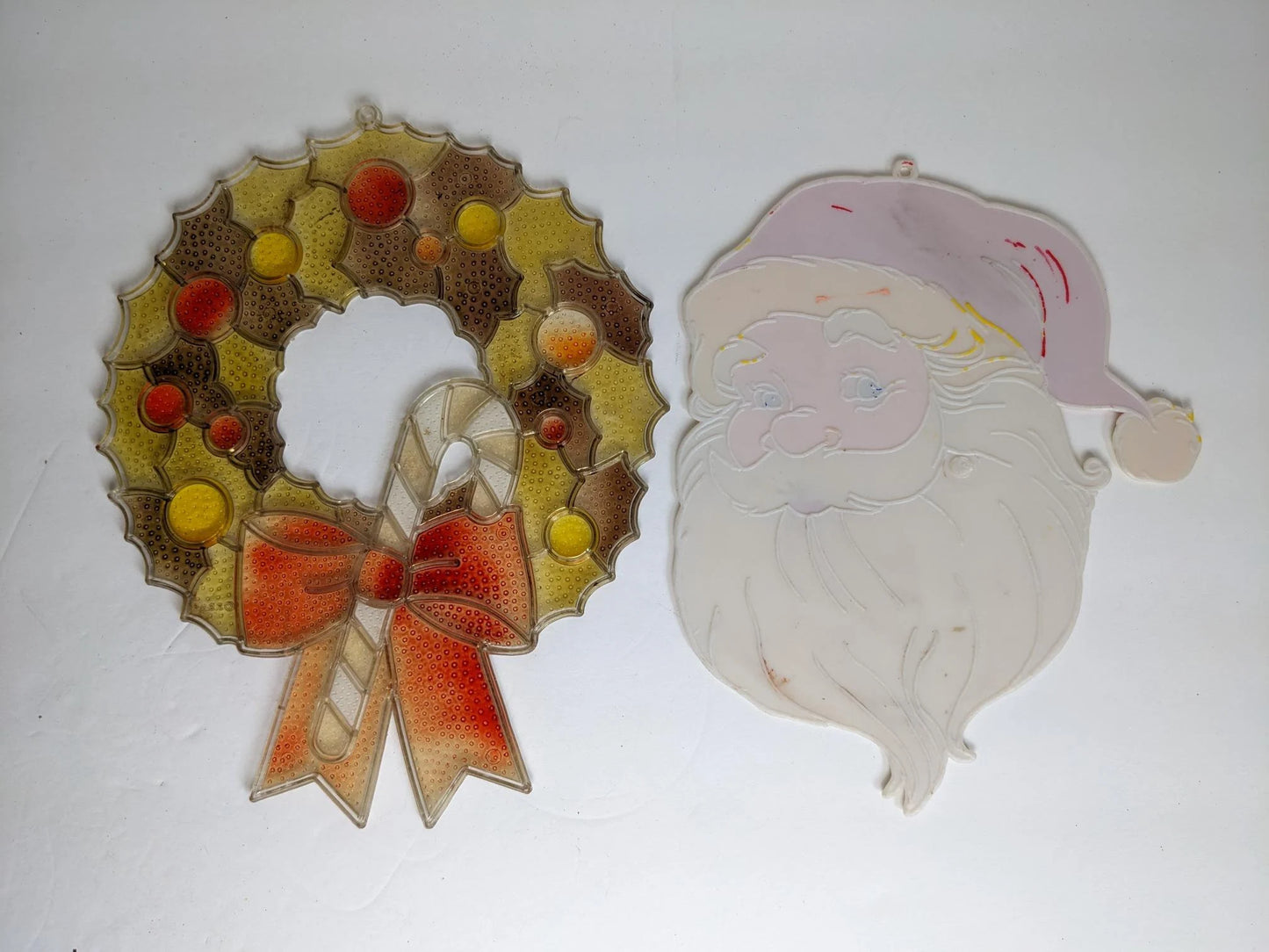 Large Faux Stained-Glass Christmas Ornaments