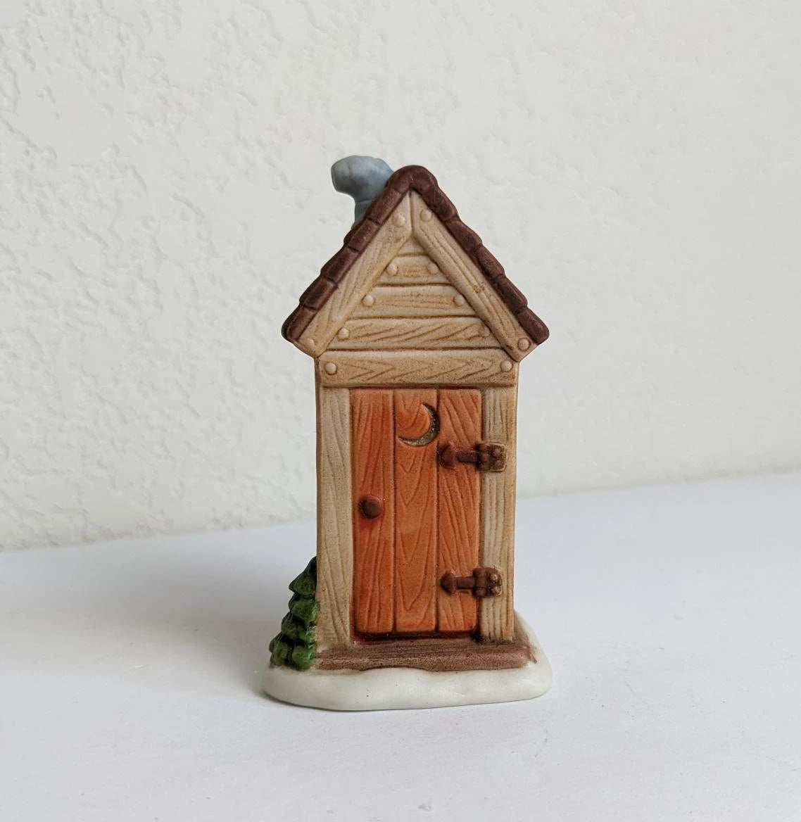 Vintage Colonial Village Christmas Accessories Outhouse