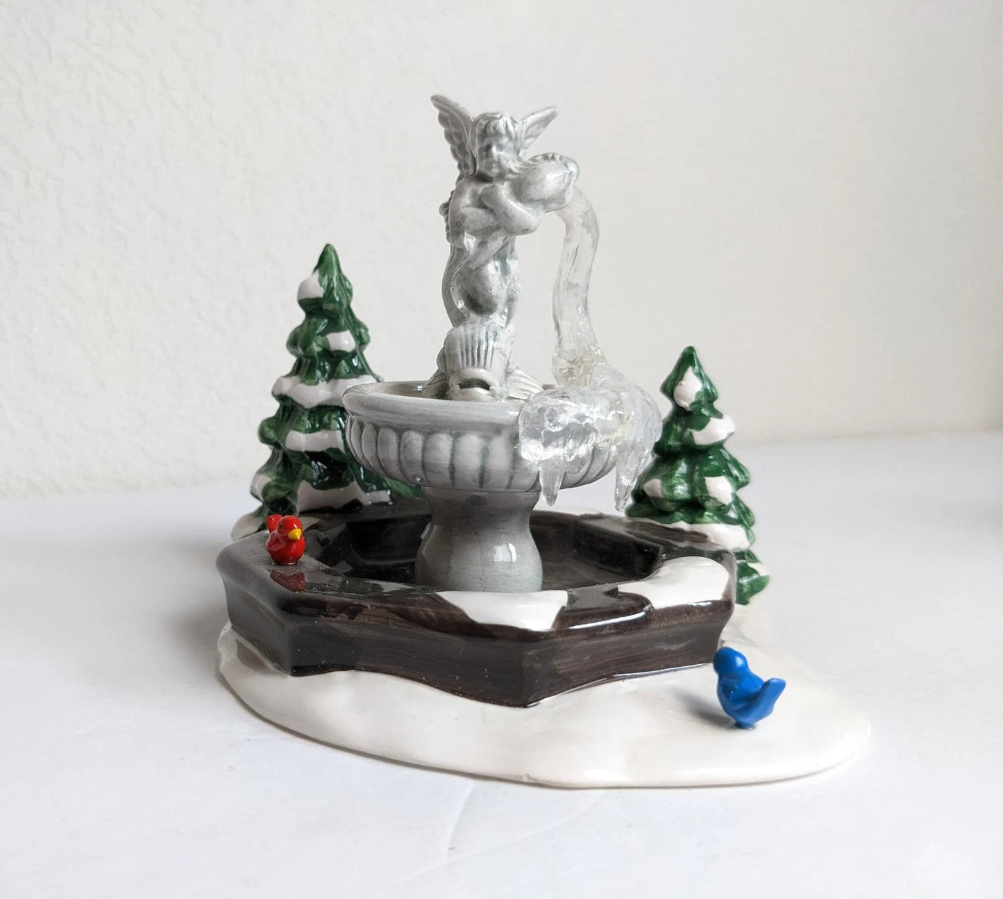 Vintage Snow Village Winter Fountain Dept 56