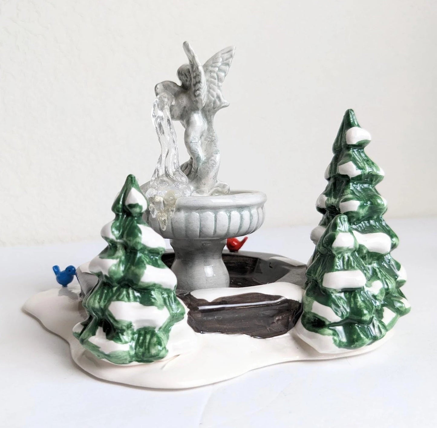 Vintage Snow Village Winter Fountain Dept 56