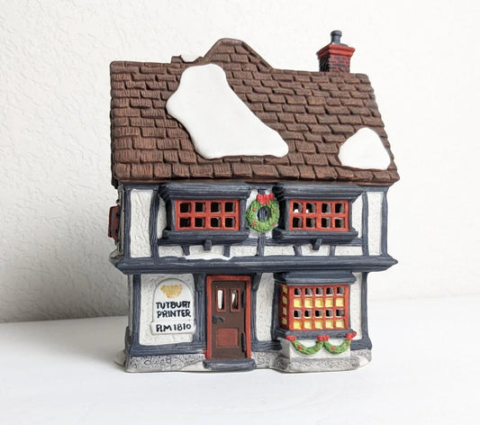 Heritage Christmas Village Accessories Printers Office