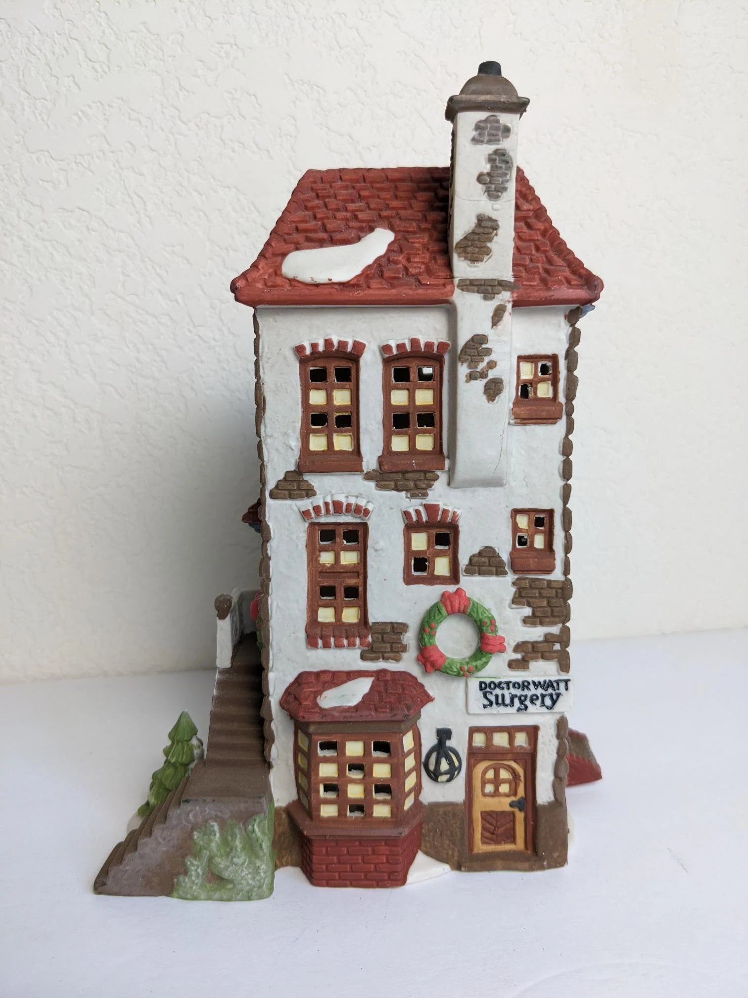 Vintage Christmas Village Doctors Office