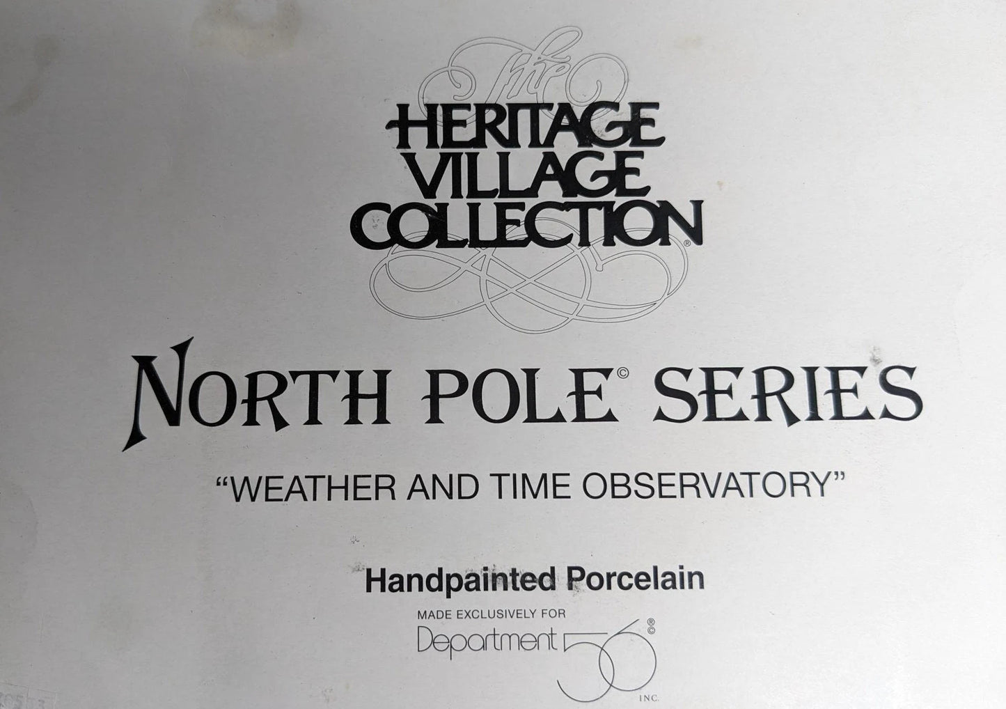 Vintage Heritage North Pole Christmas Village Accessories