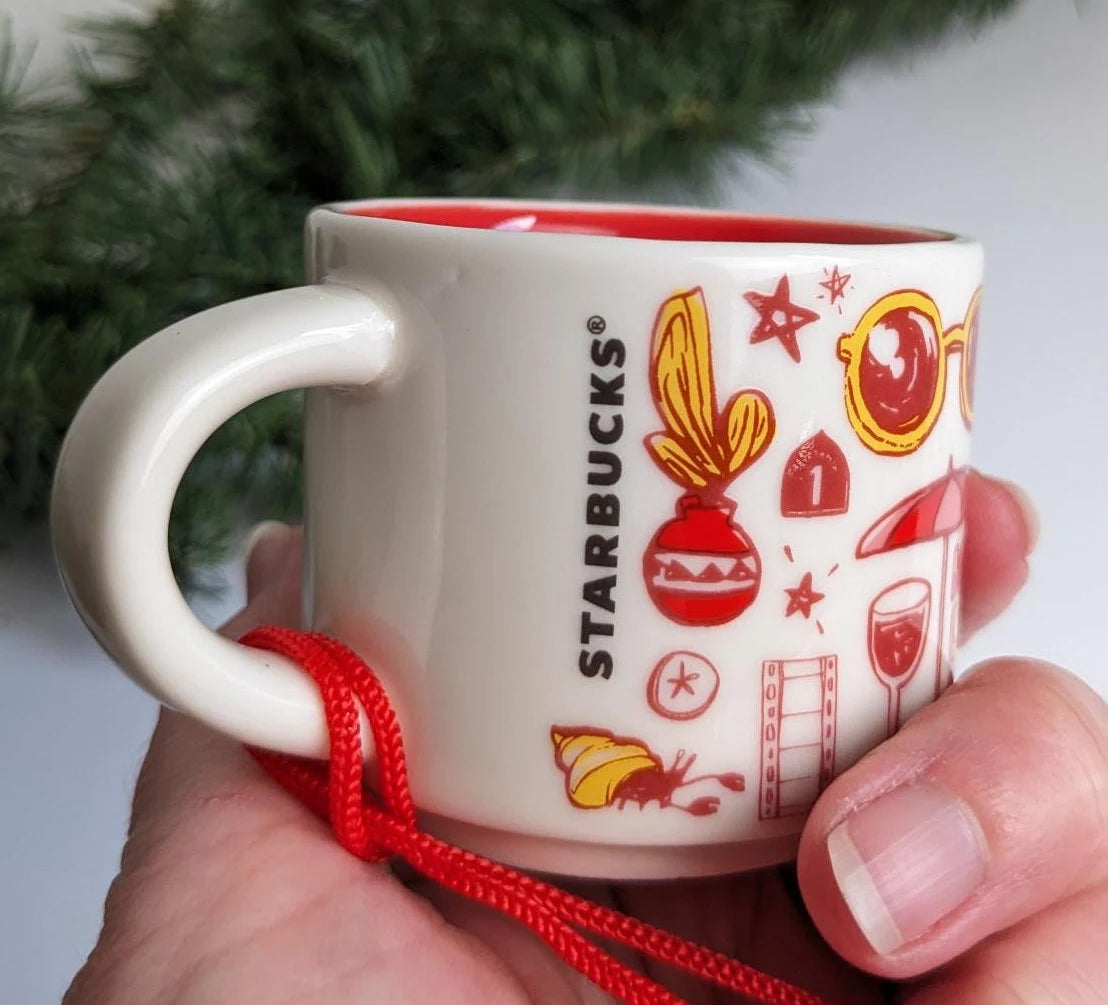 California Starbucks Mug Christmas Ornament