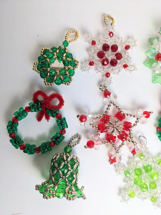 Vintage Beaded Christmas Ornaments