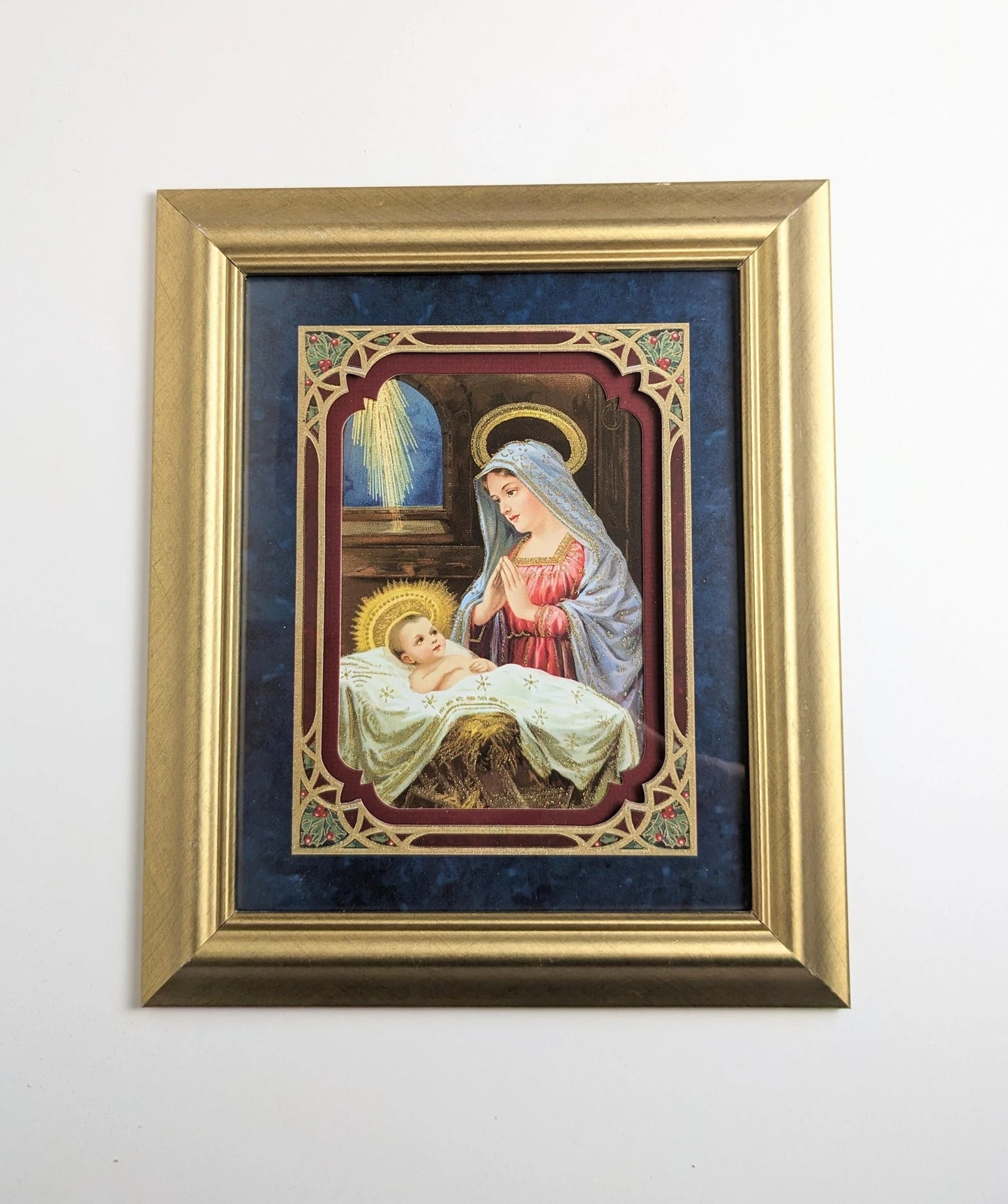 Mother and Child Christmas Framed Picture