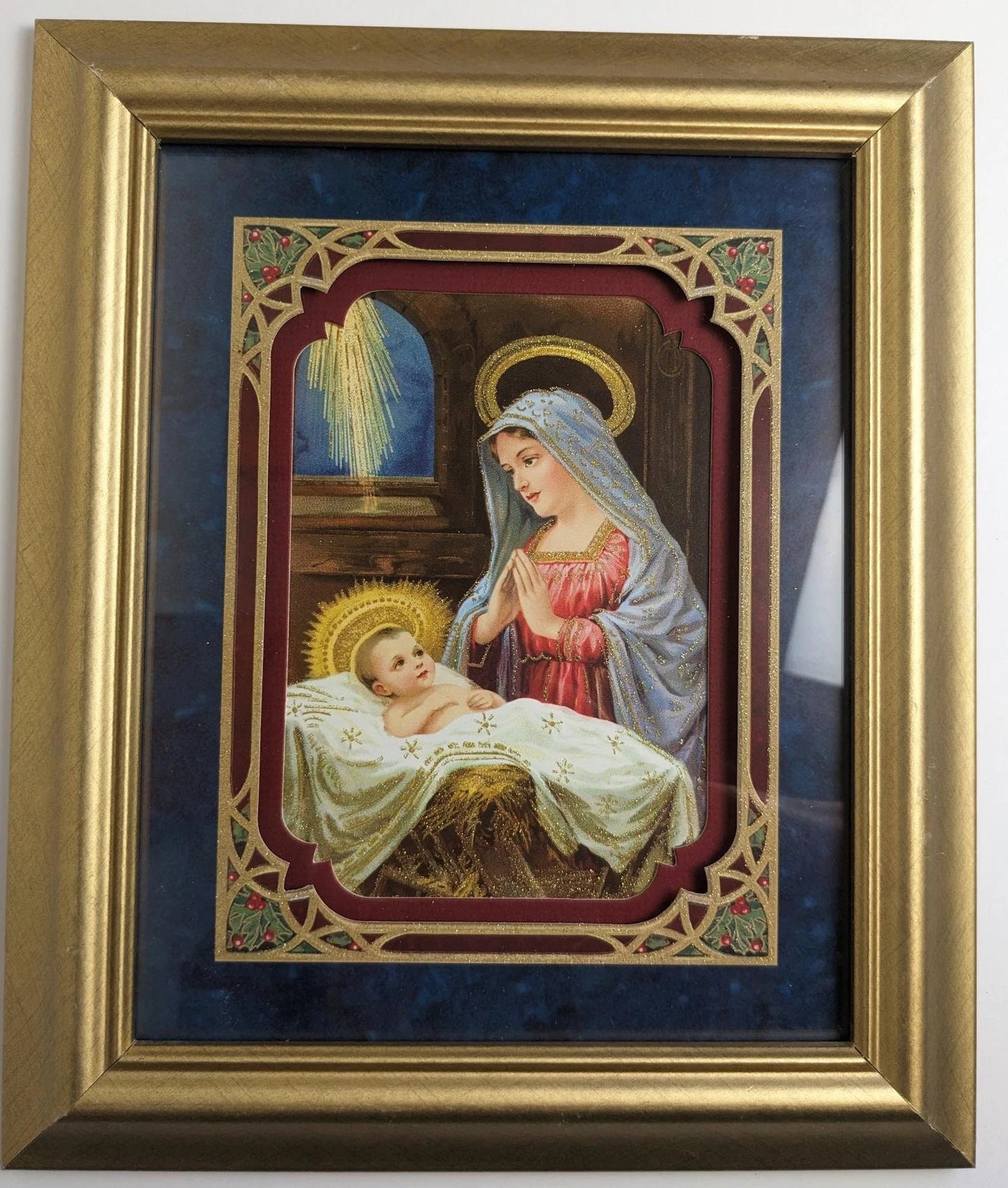 Mother and Child Christmas Framed Picture