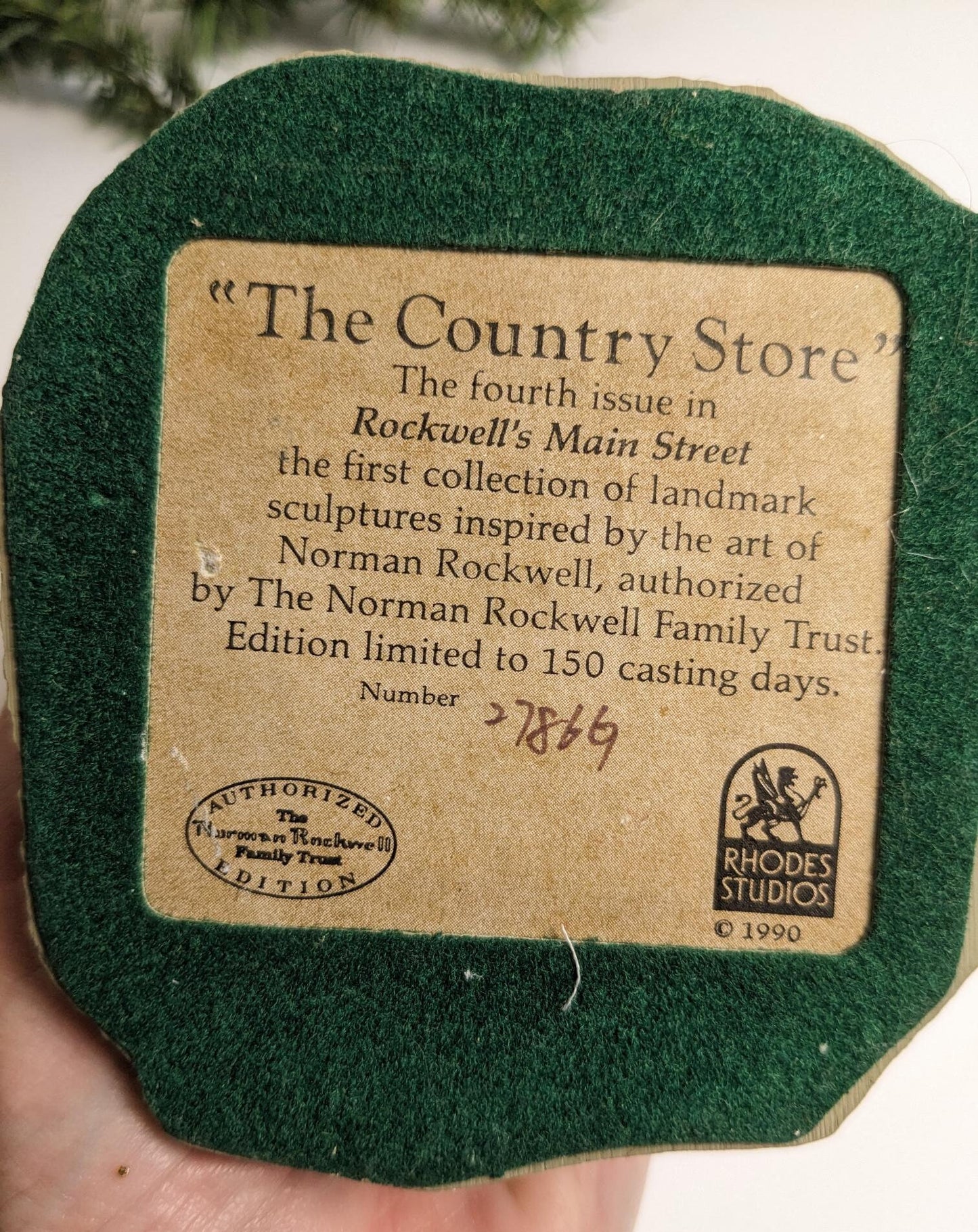 Vintage 1990 The Country Store Rockwell's Main Street Series