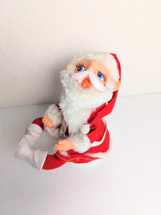 Vintage Santa Clause Christmas Decoration Sankyo Musical Santa Claus