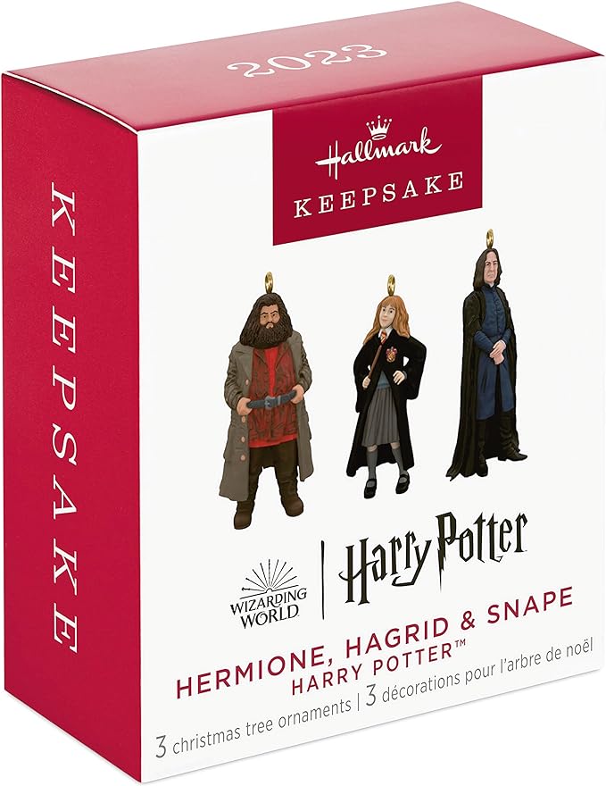 Hermione, Hagrid & Snape Harry Potter - Hallmark Keepsake Ornaments 2023