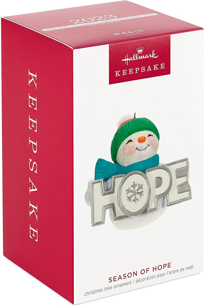 Season of Hope Snowman - Magic Light Hallmark Keepsake Ornament 2023