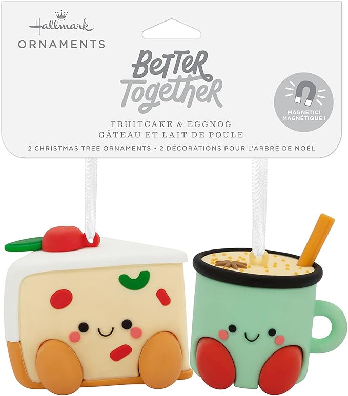 Better Together Fruitcake & Eggnog - Hallmark Keepsake Ornaments