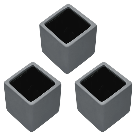 Cube Wall Planter - Dark Gray - New In Box - Arcadia Garden Products 4" tall cube