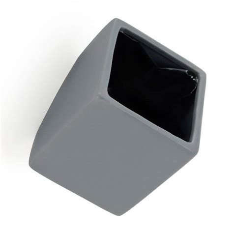Cube Wall Planter - Light Gray - New in Box - Arcadia Garden Products 6" tall cube