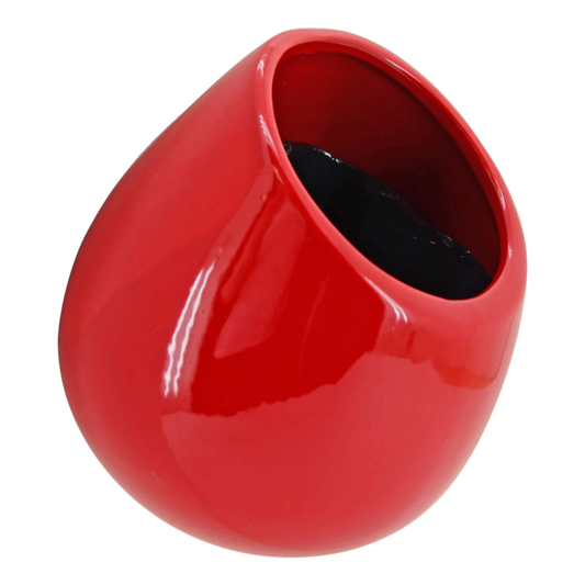 Red Large Round Wall Planter - Vertical Gardening by Arcadia 5.2" tall