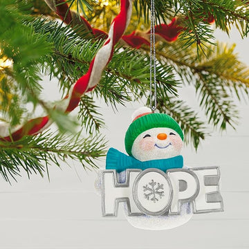 Season of Hope Snowman - Magic Light Hallmark Keepsake Ornament 2023