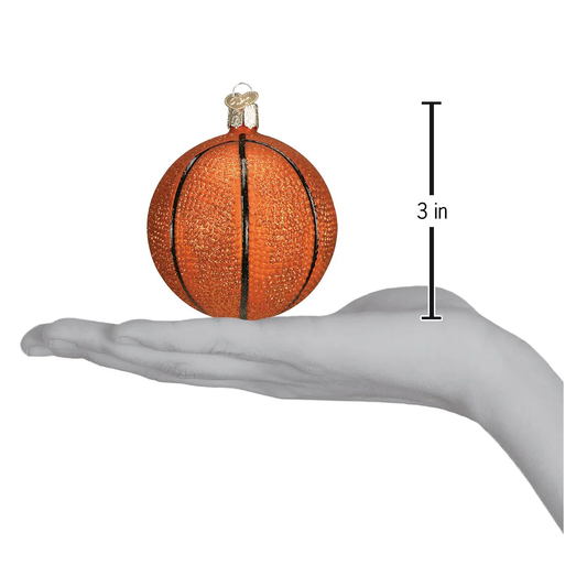 Basketball Sports-themed Blown Glass Ornament by Old World Christmas