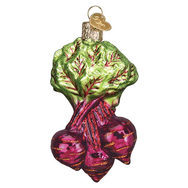 Purple Beets Blown Glass Tree Ornament by Old World Christmas Farm Collection