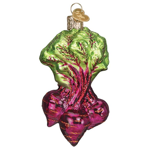 Purple Beets Blown Glass Tree Ornament by Old World Christmas Farm Collection