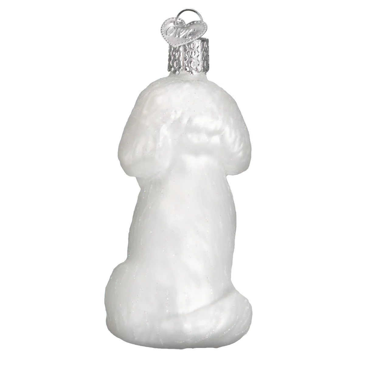 Bichon Frise Dog Blown Glass Tree Ornament by Old World Christmas