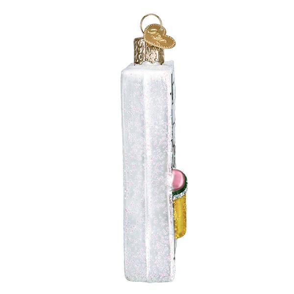 Crosswood Puzzle Blown Glass Tree Ornament by Old World Christmas