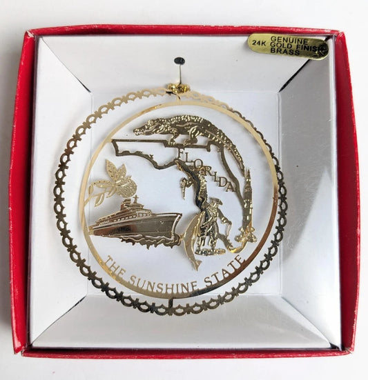 National Treasures Florida State Christmas Ornament