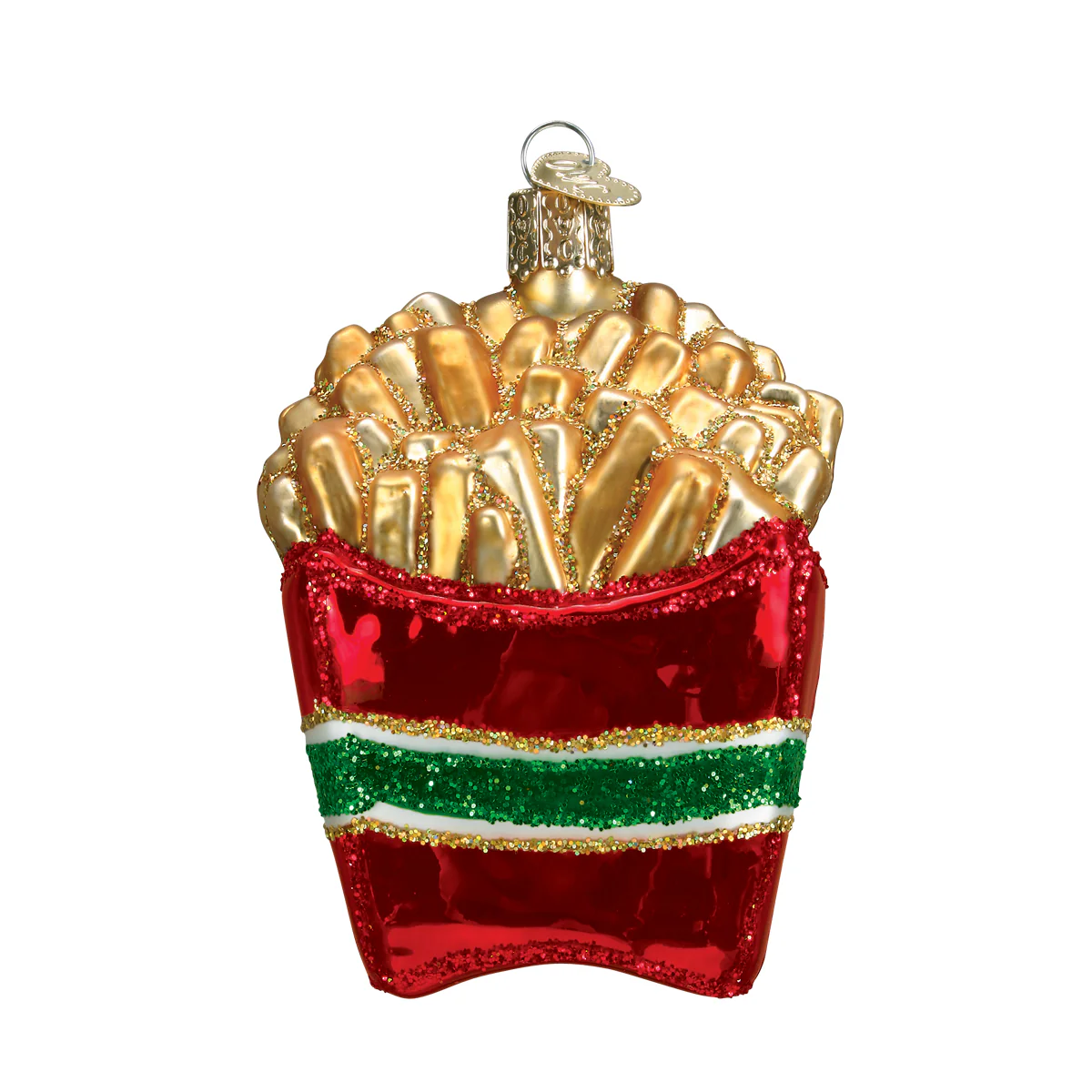 French Fries Fast Food Themed Blown Glass Tree Ornament by Old World Christmas