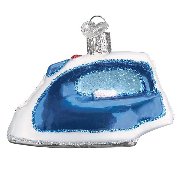 Clothing Iron - Blown Glass Tree Ornament by Old World Christmas