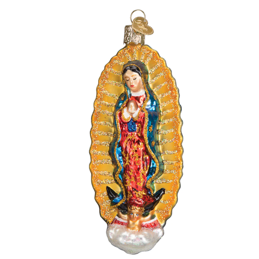 Our Lady Of Guadalupe - Nuestra Señora de Guadalupe - Blown Glass Tree Ornament by Old World Christmas
