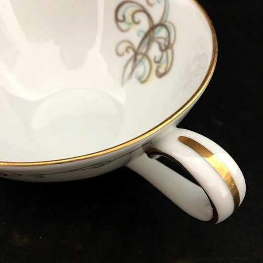 Noritake Esquire Vintage China Teacups Set of 4