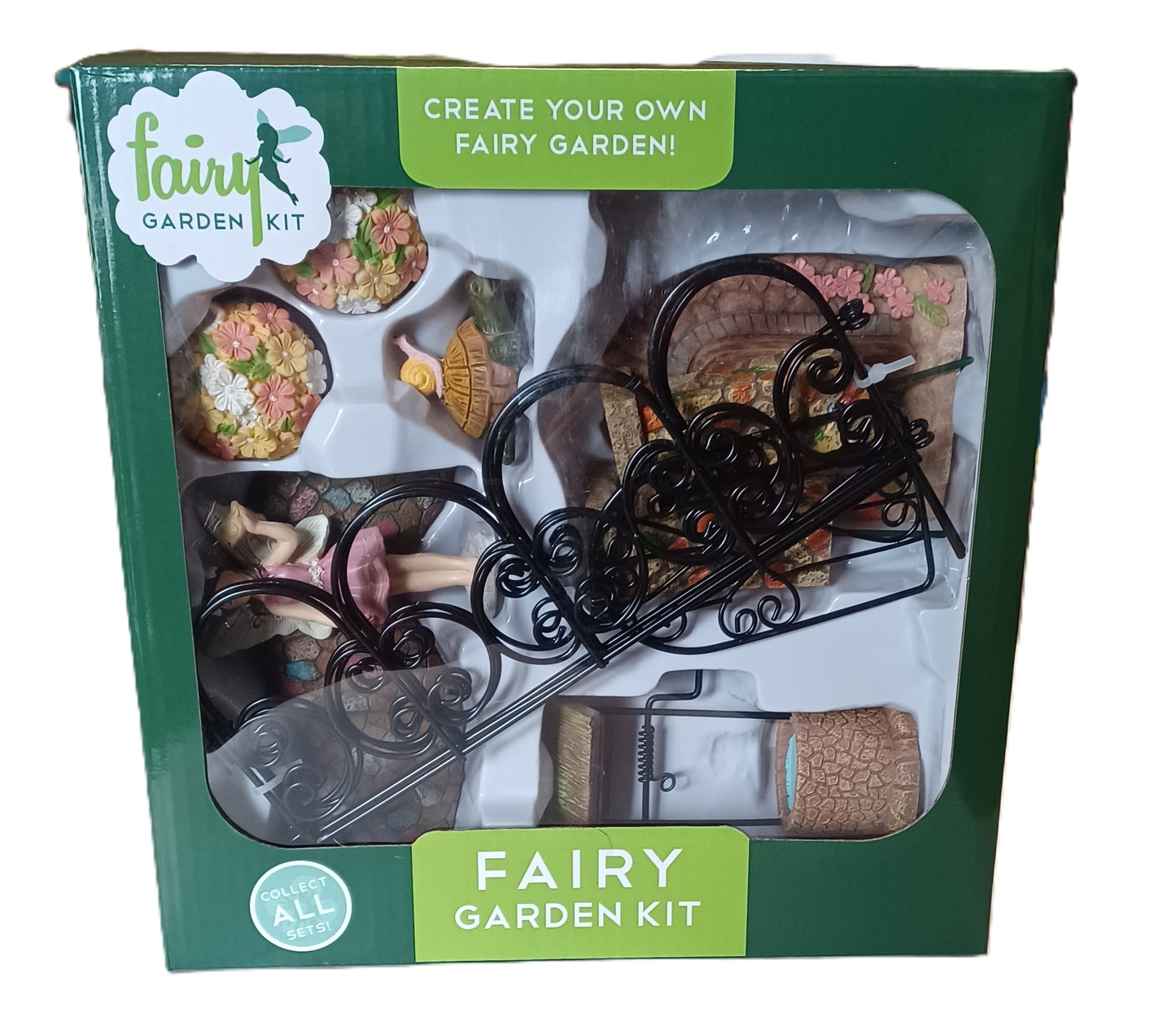 Pebble Lane Fairy Garden Kit by Arcadia Garden Products - 11 piece kit