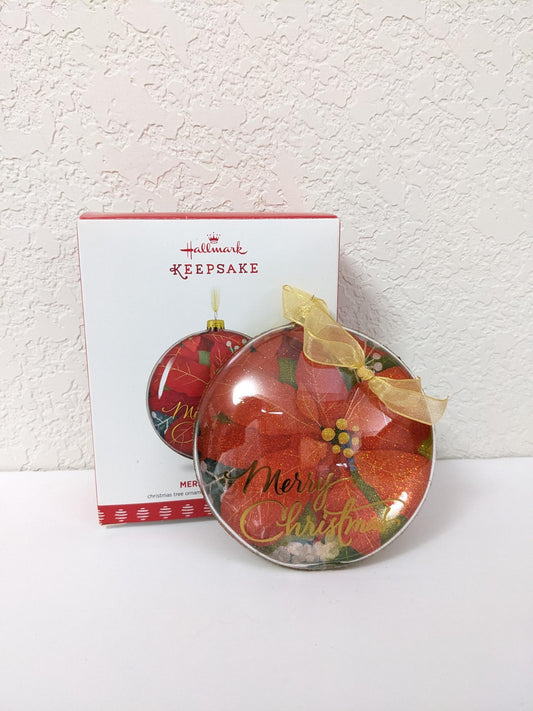 Poinsettia 'Merry Christmas' - Hallmark Keepsake Ornament 2017