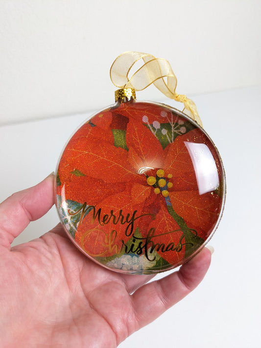 Poinsettia 'Merry Christmas' - Hallmark Keepsake Ornament 2017