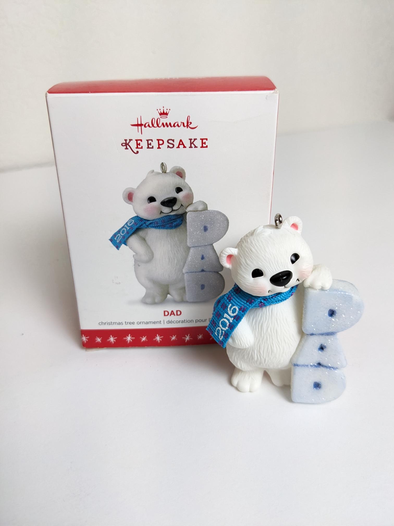 Polar Bear 'Dad' - Hallmark Keepsake Ornament 2016