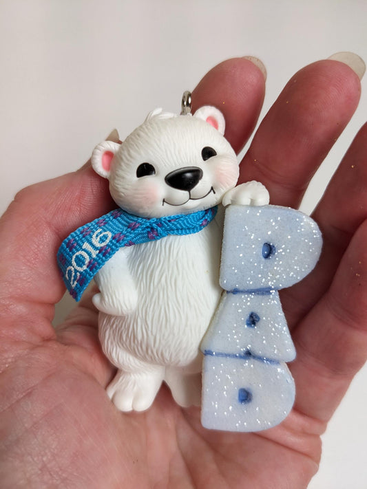 Polar Bear 'Dad' - Hallmark Keepsake Ornament 2016