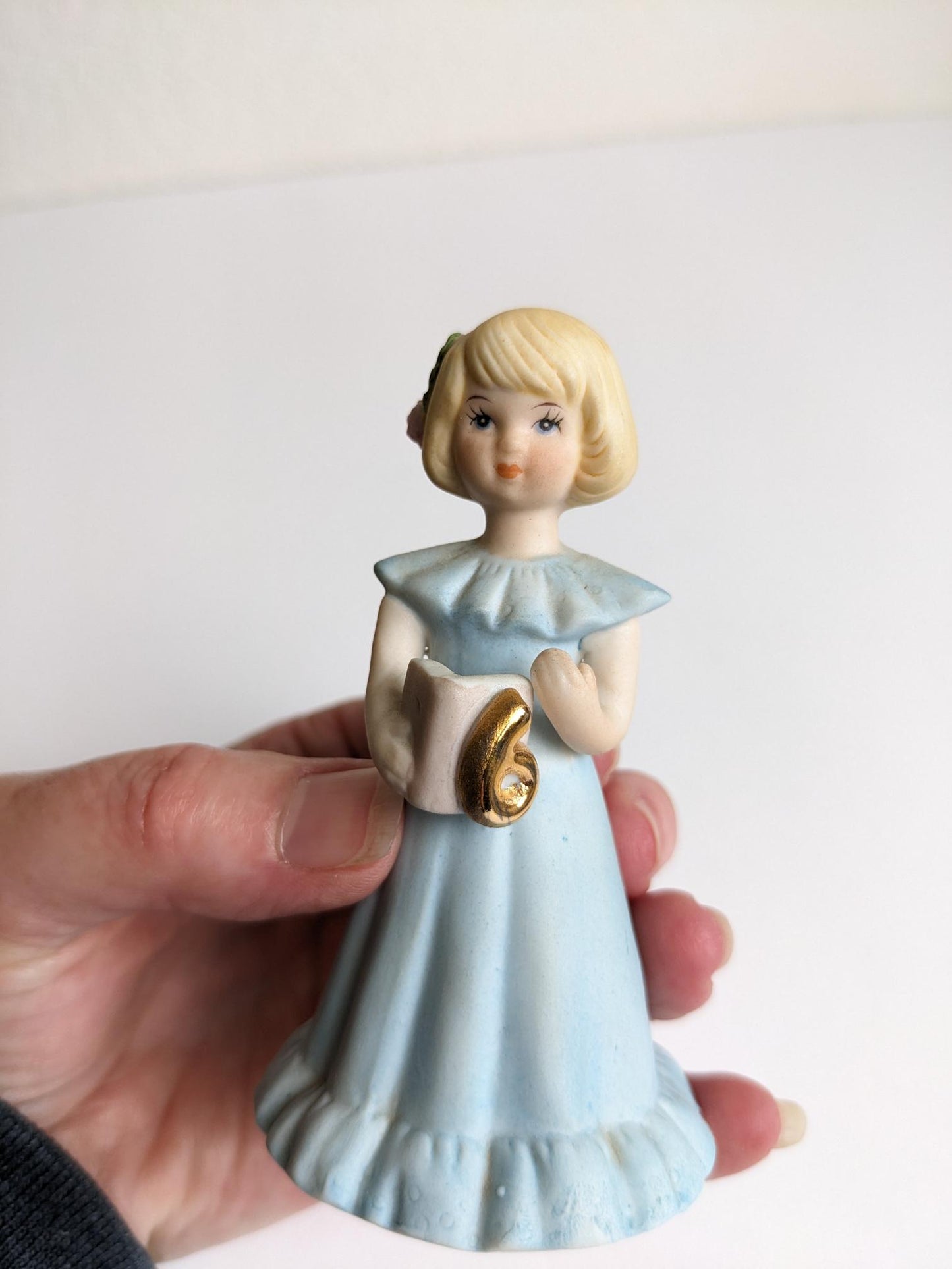 Vintage Growing Up Sixth Birthday Girls Figurine